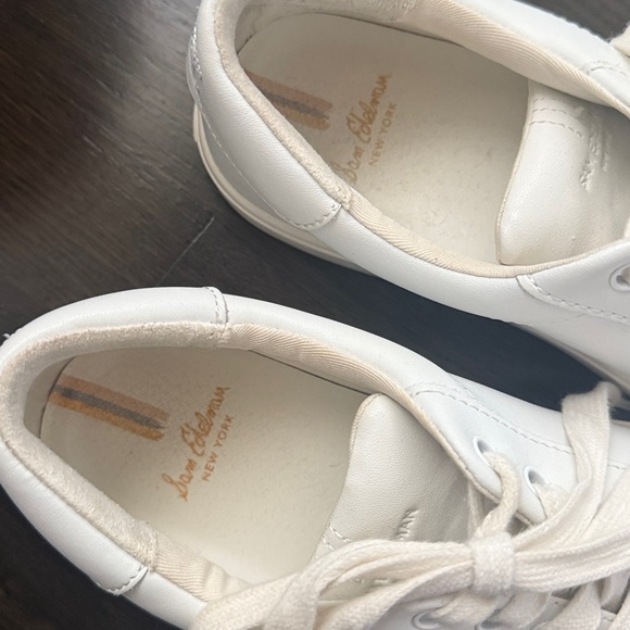 Sam Edelman, white leather sneakers - Picture 2 of 10